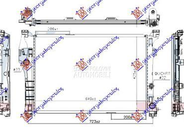 HLADNJAK MOTORA 2.0 AMG BENZIN za Mercedes Benz A Klasa od 2015. do 2018. god.