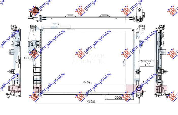 HLADNJAK MOTORA 2.0 AMG BENZIN