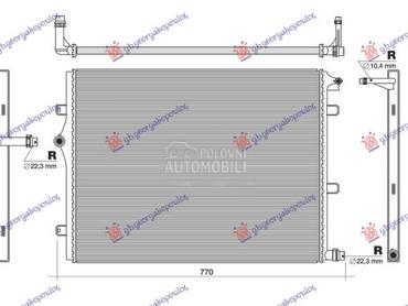 HLADNJAK MOTORA DODATNI 3.0 BE za Mercedes Benz GLC Klasa od 2023. do 2025. god.