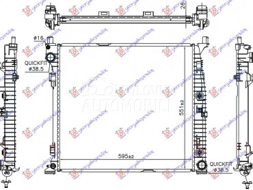 HLADNJAK MOTORA ZA SVE MODELE za Mercedes Benz GLE Klasa od 2015. do 2019. god.