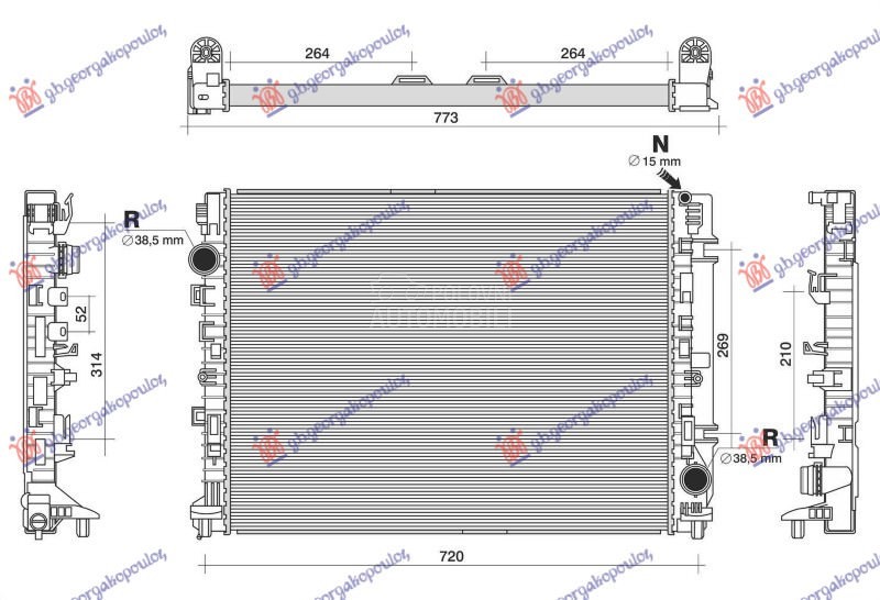 HLADNJAK MOTORA 4.0 BENZIN (MA