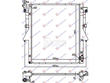 HLADNJAK MOTORA 2.4 DI-D DIZEL za Mitsubishi L200 od 2019. do 2025. god.