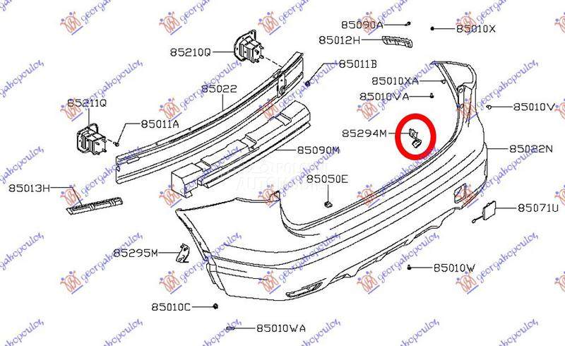NOSAC ZADNJEG BRANIKA BOCNI ME