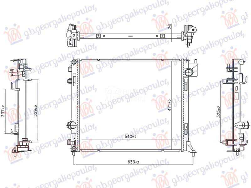 HLADNJAK MOTORA 1.3 BENZIN/HIB