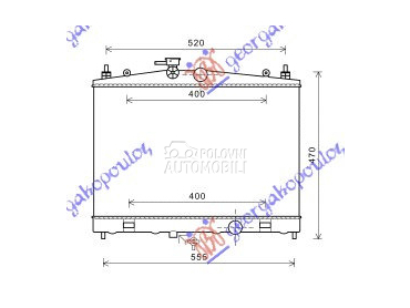 HLADNJAK MOTORA 1.6 i16V (38x6 za Nissan Cube od 2009. do 2018. god.