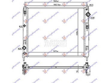 HLADNJAK MOTORA 1.5 dCi DIZEL za Nissan Pulsar od 2015. do 2025. god.