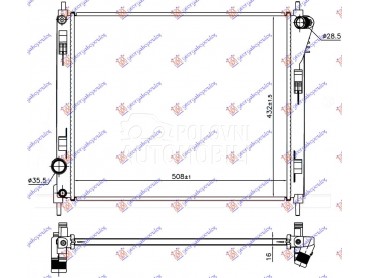 HLADNJAK MOTORA 1.2 DIG-TURBO za Nissan Pulsar od 2015. do 2025. god.