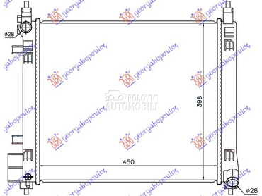HLADNJAK MOTORA 1.2 DIG (HR12D za Nissan Micra od 2013. do 2017. god.