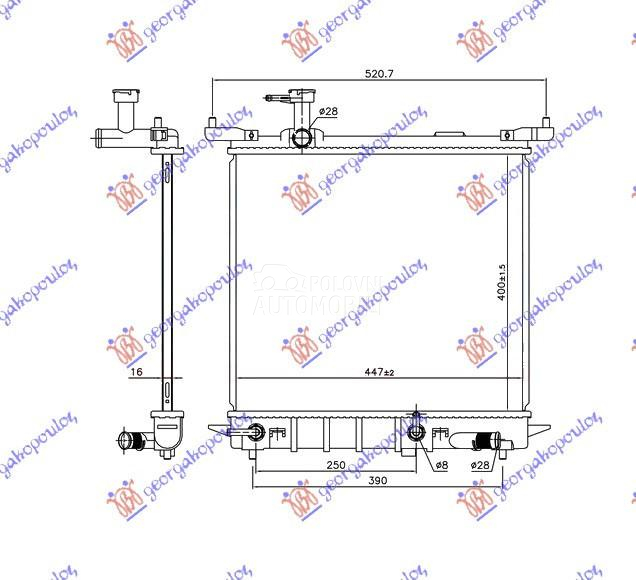 HLADNJAK MOTORA 1.2 12V BENZIN
