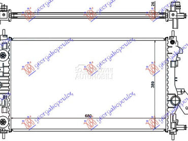 HLADNJAK MOTORA 1.4/1.6 TURBO za Opel Astra J od 2011. do 2025. god.