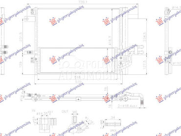 HLADNJAK KLIME 1.6 BENZIN/HIBR za Peugeot 408 od 2022. do 2025. god.