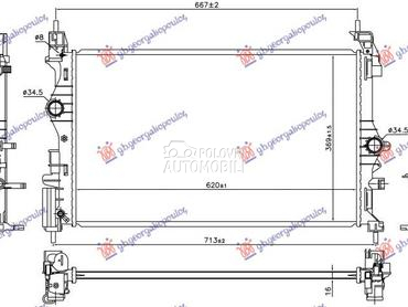 HLADNJAK MOTORA 1.0 TURBO BENZ za Opel Corsa E od 2015. do 2019. god.