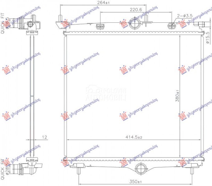HLADNJAK MOTORA 1.2 BENZIN - 1