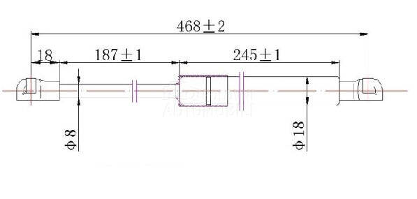 AMORTIZER GEPEK VRATA (467L-43