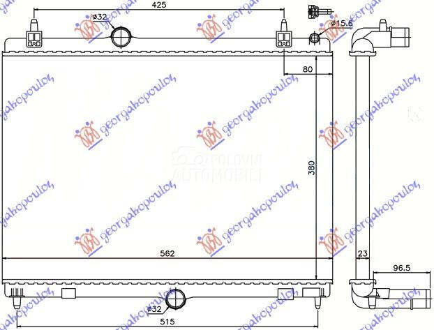 HLADNJAK MOTORA 1.6 THP-VTI BE