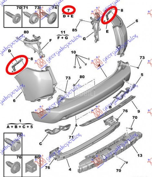 NOSAC ZADNJEG BRANIKA BOCNI PL