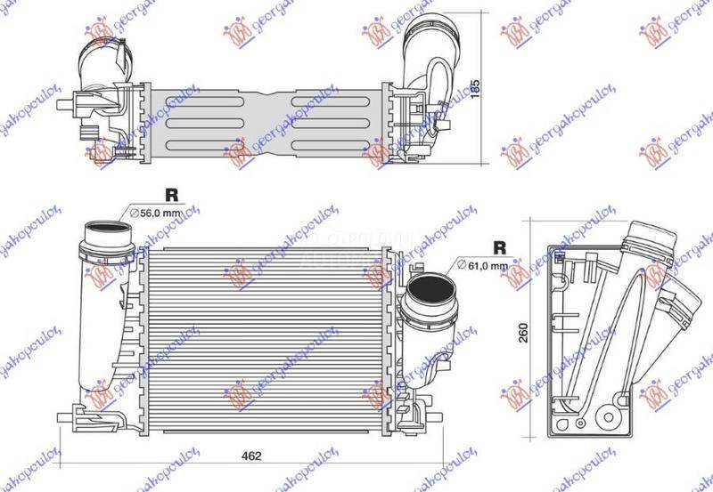 HLADNJAK MOTORA 1.6 DCI DIZEL