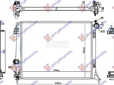 HLADNJAK MOTORA 1.2 Sce-TCE BE za Renault Talisman od 2015. do 2025. god.