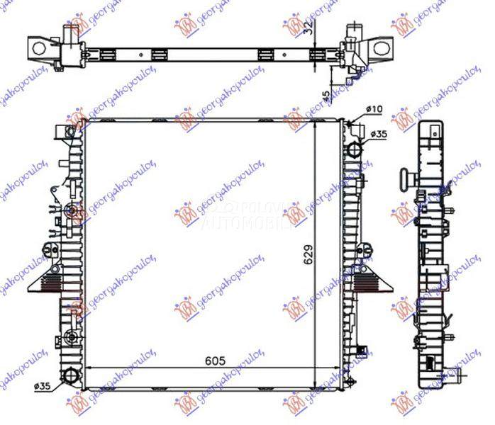 HLADNJAK MOTORA 4.0i V6 4.4i V