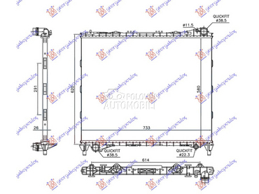 HLADNJAK MOTORA ZA SVE MODELE za Land Rover Range Rover Sport od 2013. do 2018. god.