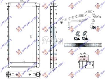 GREJAC KABINE (124x280x26) za Land Rover Range Rover Sport od 2013. do 2018. god.