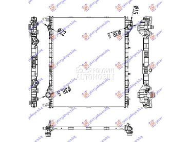 HLADNJAK MOTORA 2.0 TD DIZEL ( za Land Rover Range Rover Sport od 2013. do 2018. god.