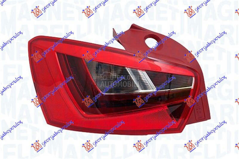 STOP LAMPA 5 VRATA CRVENO KUCI