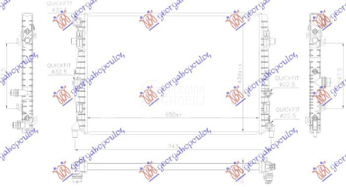 HLADNJAK MOTORA 1.0 TGI/1.0 TS