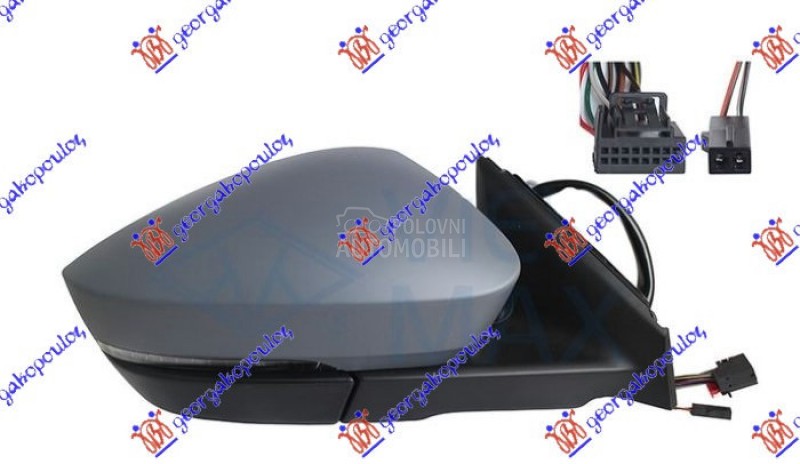 RETROVIZOR ELEK. SA GREJACEM P