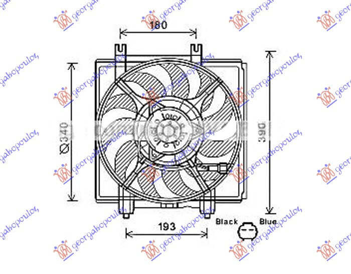 VENTILATOR KOMPLET (2.5 TURBO)