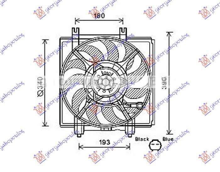 VENTILATOR KOMPLET (2.5 TURBO)