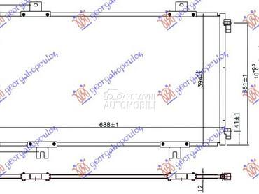 HLADNJAK KLIME 1.6 16v BENZIN za Suzuki Vitara od 2019. do 2025. god.