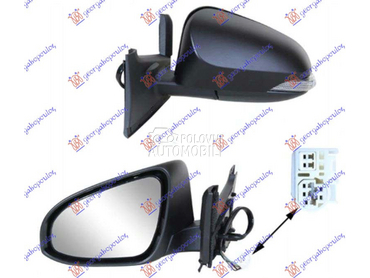 RETROVIZOR ELEKTRICNI SA GREJA za Toyota Yaris od 2017. do 2020. god.