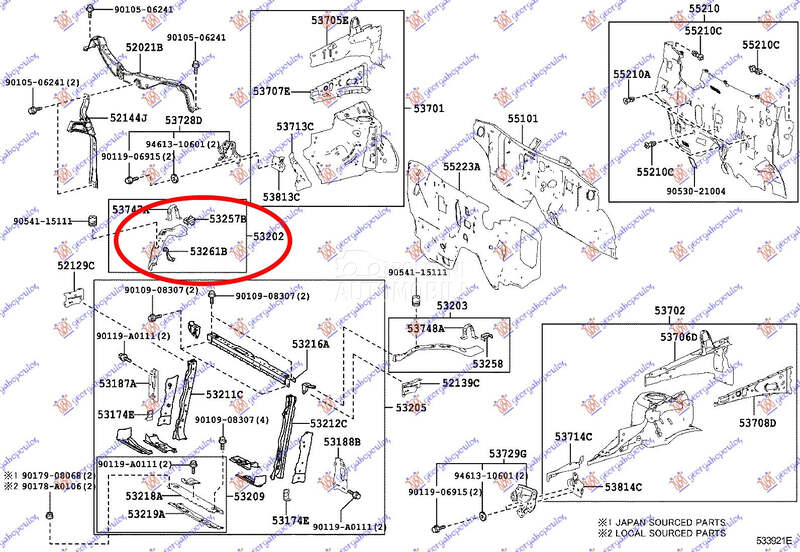 NOSAC FARA GORNJI METALNI