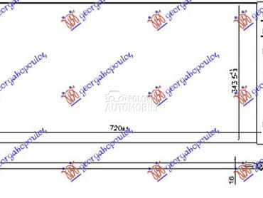 HLADNJAK KLIME BENZIN/DIZEL (7 za Volvo V60 od 2018. do 2025. god.