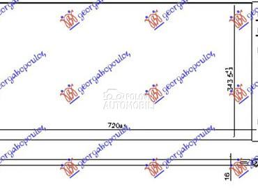 HLADNJAK KLIME BENZIN/DIZEL (7 za Volvo V60 od 2018. do 2025. god.