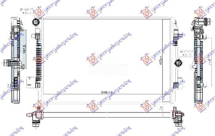 HLADNJAK MOTORA 2.0 GTI BENZIN
