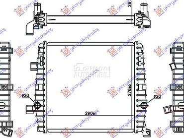 HLADNJAK MOTORA DODATNI 3.0 TS za Porsche Cayenne od 2010. do 2015. god.