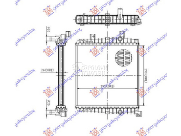 HLADNJAK MOTORA DODATNI 3.0 TS za Porsche Cayenne od 2010. do 2015. god.