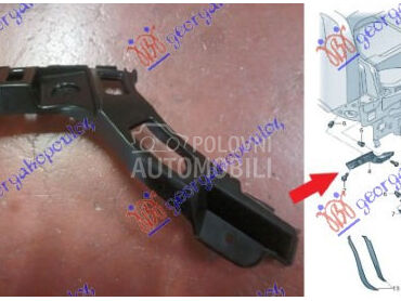 NOSAC ZADNJEG BRANIKA PLASTICN za Škoda Citigo od 2017. do 2025. god.