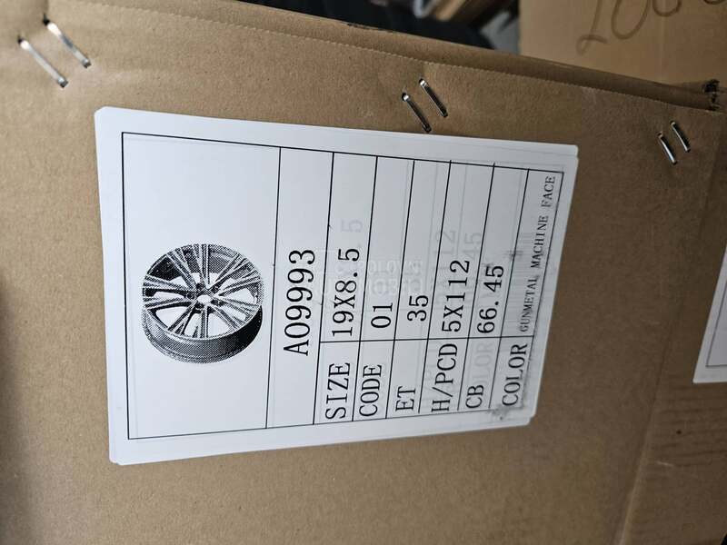 Aluminijumske felne  19" 5 x 112