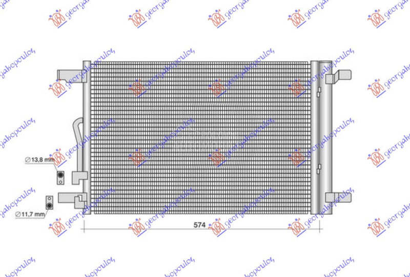 HLADNJAK KLIME 1.4/1.5/2.0 TSI