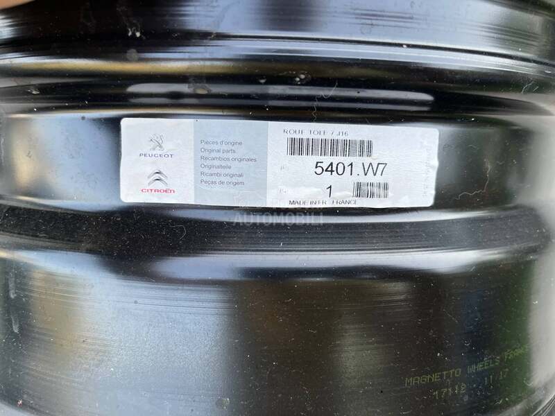 Čelične felne Pezo Citroen 16" 5 x 108