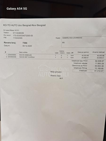 Subaru Legacy 2.0 Boxer, AWD