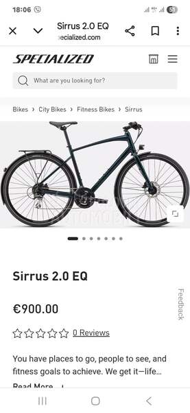 Specialized Sirrus 2.0 eq 2x8 Vel.S