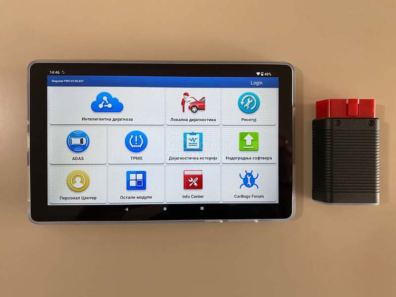 LAUNCH DIJAGNOSTIKA GOLO PRO I TABLET SA PREVODOM NA SRPSKI