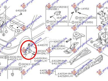Šuspleh za Nissan Primera od 1990. do 1996. god.