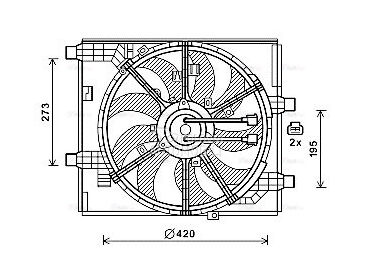 Ventilator za Nissan Juke od 2015. do 2019. god.