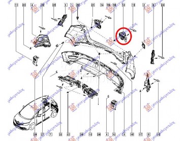 NOSAC ZADNJEG BRANIKA za Renault Scenic