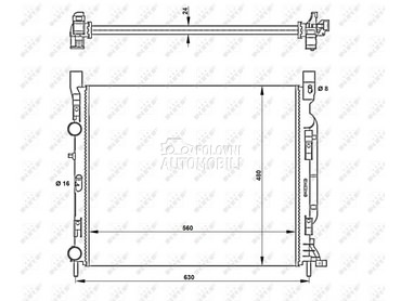 Hladnjak za Mercedes Benz Citan od 2013. do 2021. god.